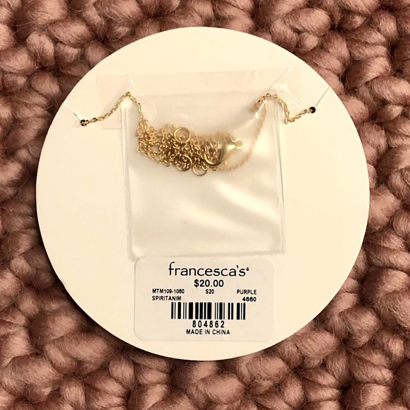 NWT Francesca’s Gold Elephant Necklace - Picture 2 of 2